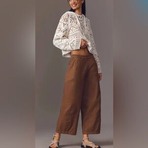 The Izzie Relaxed Pull-On Barrel Jeans by Pilcro